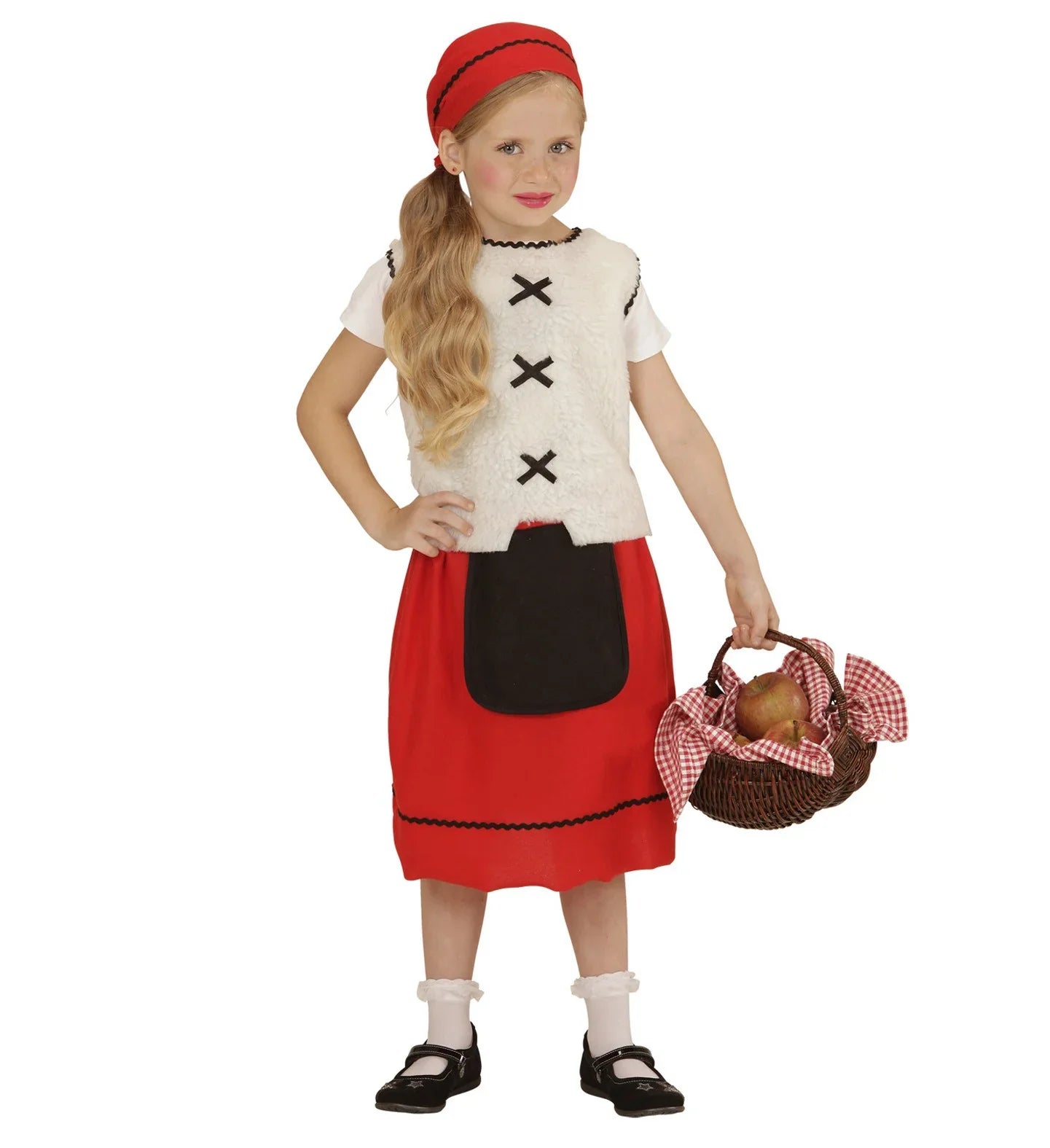 Disfraz de Pastora para Niña Navidad Widmann